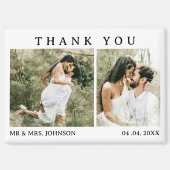 Unieke bruiloft Dank u Magneet (Voorkant)