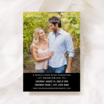 Unieke bruiloft film Poster zwart-wit foto