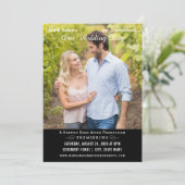 Unieke bruiloft film Poster zwart-wit foto Kaart (Staand voorkant)