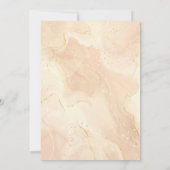 Unieke bruiloft Kaart – gepersonaliseerd goud (Achterkant)