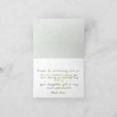 Unieke bruiloft personaliseren bedankkaart (Binnen)