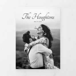 Unieke bruiloft Save the Date Aankondiging