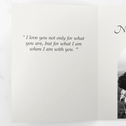 Unieke bruiloft Save the Date Aankondiging (Binnenzijde eerst)