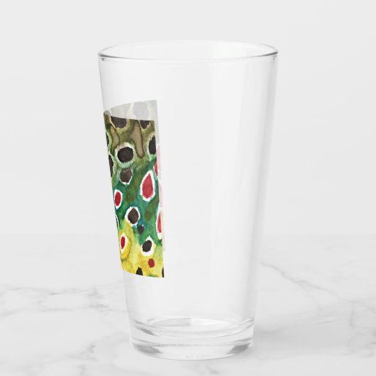 Unieke bruine forel Vist Ichthyology Angler's Glas (Links)