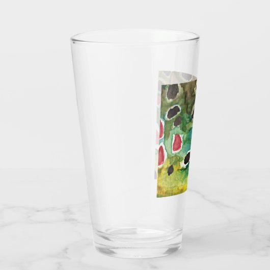 Unieke bruine forel Vist Ichthyology Angler's Glas (Rechts)