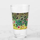 Unieke bruine forel Vist Ichthyology Angler's Glas (Voorkant)