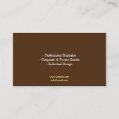 Unieke Bruine & Gele Kunstenaar Gezicht Schilderen Visitekaartje (Achterkant)