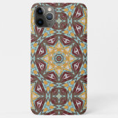 Unieke bruine gele turquoise rode caleidoscoop kun Case-Mate iPhone case (Achterkant)