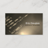 Unieke Bruine Software Tech Professionele QR Code Visitekaartje (Voorkant)