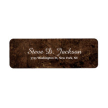 Unieke bruine stone ellegant script handschrift