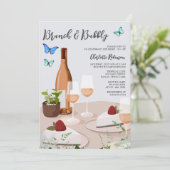 Unieke Brunch en breekbaar Vrijgezellenfeest Kaart (Staand voorkant)