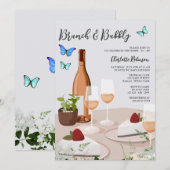 Unieke Brunch en breekbaar Vrijgezellenfeest Kaart (Voorkant / Achterkant)