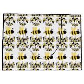 Unieke Bumblebee Doodle Gepersonaliseerde Tekening Groot Cadeauzakje (Achterkant)