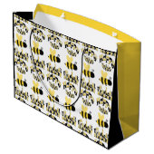 Unieke Bumblebee Doodle Gepersonaliseerde Tekening Groot Cadeauzakje (Achterkant Gekanteld)