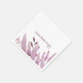 Unieke Burgundy Grote Bladeren Bruiloft Servet (Hoek)