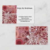 Unieke Butterfly Dragonfly Mosaic Mauve Color Visitekaartje (Voorkant / Achterkant)