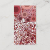 Unieke Butterfly Dragonfly Mosaic Mauve Color Visitekaartje (Achterkant)