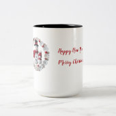 Unieke Button Design Two-Tone Coffee Mok (Center)