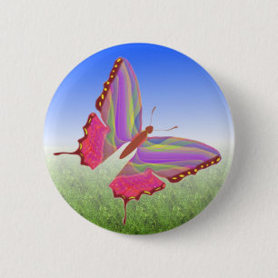 Unieke Button van de vlinder