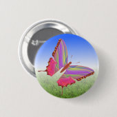 Unieke Button van de vlinder (Voorkant /achterkant)