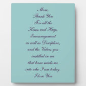 Unieke cadeau voor mam fotoplaat (Voorkant)