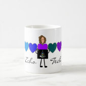 Unieke cadeaus van hartecho-technicus koffiemok (Center)