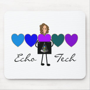 Unieke cadeaus van hartecho-technicus muismat
