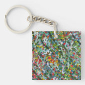 Unieke cadeaus - vierkante (dubbelzijdige) Sleutel Sleutelhanger (Voorkant)