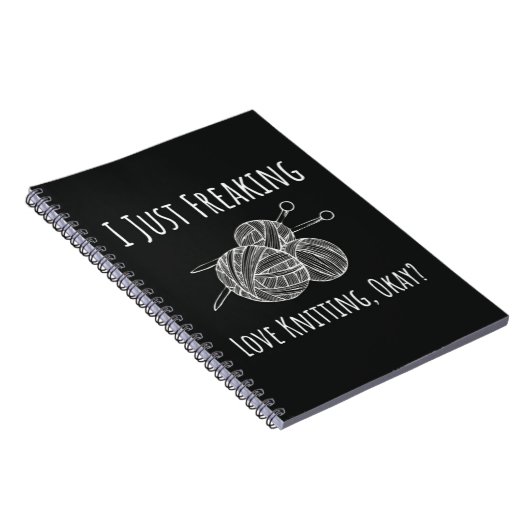 Unieke cadeaus voor breiers breien voor haar notitieboek (Rechterzijde)