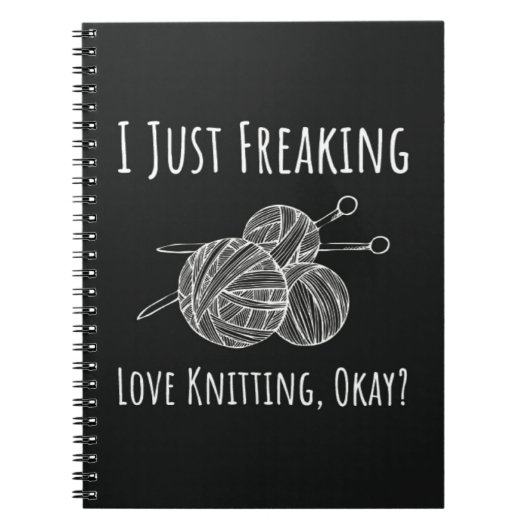 Unieke cadeaus voor breiers breien voor haar notitieboek (Voorkant)