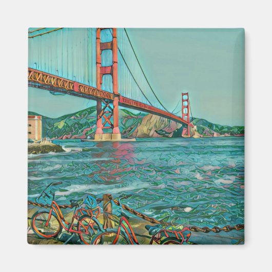 Unieke cadeaus voor fietsers magneet (Voorkant)