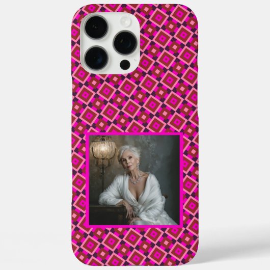 Unieke cadeaus voor hem Checkerboard Square Case-Mate iPhone Case (Achterkant)