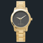 Unieke cadeaus voor mannen - grote gouden armbandh horloge<br><div class="desc">Unieke cadeaus voor mannen - grote gouden armbandhorloge met aanpasbare tekst. U kunt uw eigen horloge maken,  voeg gewoon uw naam of een andere tekst toe. Unieke cadeaus voor mannen voor verjaardag,  Kerstmis,  Vaderdag of elke andere dag... </div>