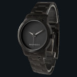 Unieke cadeaus voor mannen Overmaatse zwarte horlo Horloge<br><div class="desc">Unieke cadeaus voor mannen - overmaatse zwarte armbandhorloge met aanpasbare tekst. Je kunt je eigen horloge maken,  voeg gewoon je naam of een andere tekst toe. Unieke cadeaus voor mannen voor verjaardag,  Kerstmis,  Vaderdag of elke andere dag... </div>