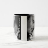 Unieke cadeaus voor vader mok met twee kleuren (Center)