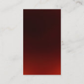 Unieke Calligrafie Monogram donkerrood Visitekaart Visitekaartje (Achterkant)