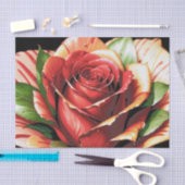 Unieke Candy Cane Roos Design Flower Tissuepapier (Craft)