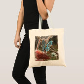 Unieke canvas tas met een vlinder- en ijsfoto (Voorkant (product))