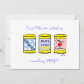 Unieke Cartoon Baby voor Foodies Aankondiging (Voorkant)