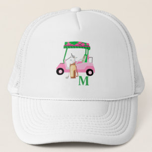 Unieke Charge Roze Golf Cart Clubs Monogram Trucker Pet