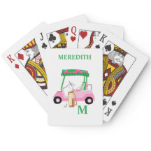 Unieke Charming Golf Cart met Clubs Monogram