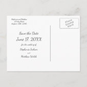 Unieke checklist sla de datum op aankondigingskaart (Achterkant)