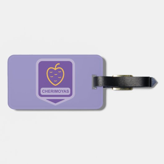 Unieke Cherimoya Fruit Graphic Aanpasbaar Bagagelabel (Achterkant horizontaal)