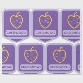 Unieke Cherimoya Fruit Graphic Aanpasbaar Cadeaupapier (Vlak)