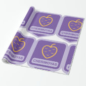 Unieke Cherimoya Fruit Graphic Aanpasbaar Cadeaupapier (Uitgerold)