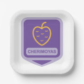 Unieke Cherimoya Fruit Graphic Aanpasbaar Papieren Bordje (Voorkant)