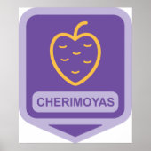 Unieke Cherimoya Fruit Graphic Aanpasbaar Poster (Voorkant)