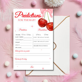 Unieke Cherry Baby shower voorspellingen spel