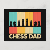 Unieke Chess Dad Funny Sunset Briefkaart (Voorkant)