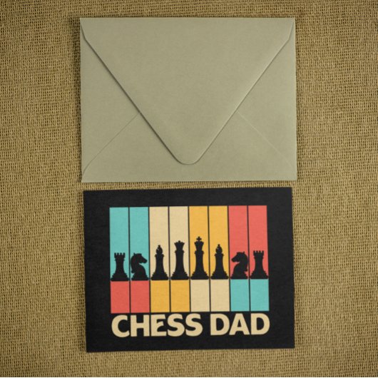 Unieke Chess Dad Funny Sunset Briefkaart
